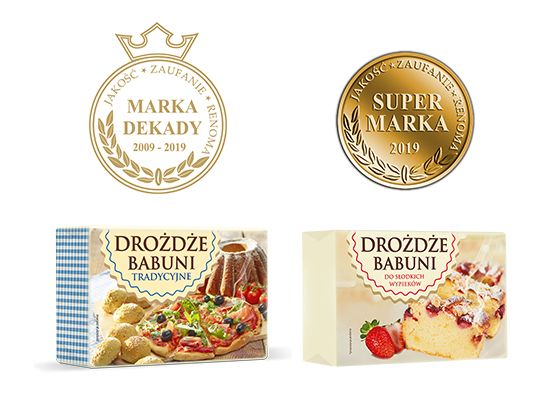 Drożdże Babuni „Super Marką 2019” i „Marką Dekady”