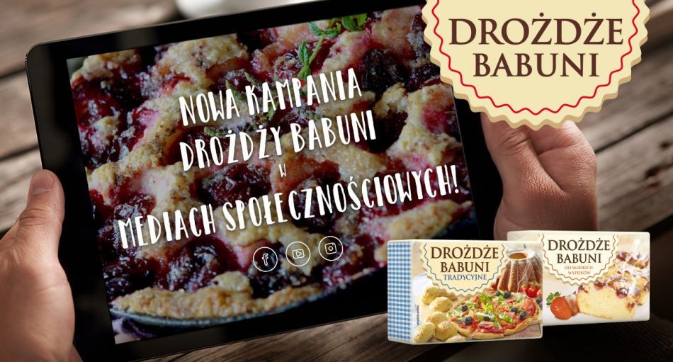 Nowa kampania promocyjna Drożdży Babuni w mediach społecznościowych